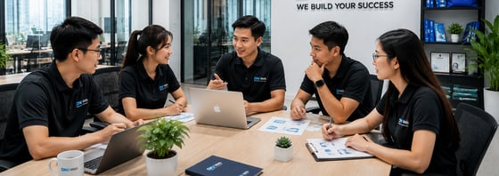 Buổi họp dự án tại DNWeb